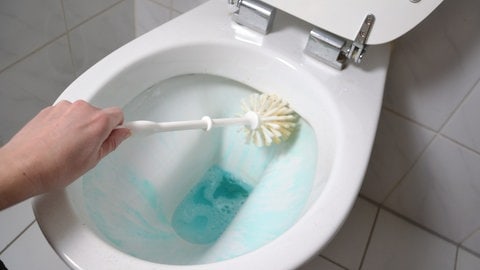 Toilette putzen