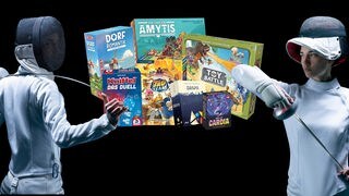 Sieben Brettspiele und Kartenspiele aus den Jahren 2025 und 2026 für zwei Personen
