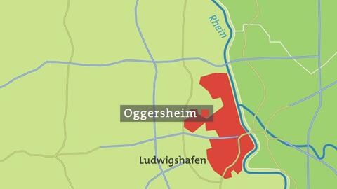 Ludwigshafen-Oggersheim Karte