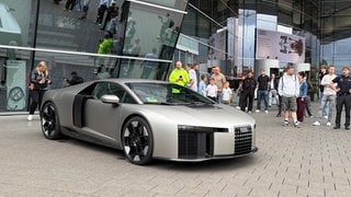 Der Autobauer Audi hat in Neckarsulm seinen Supersportwagen Nuvolari gezeigt. 