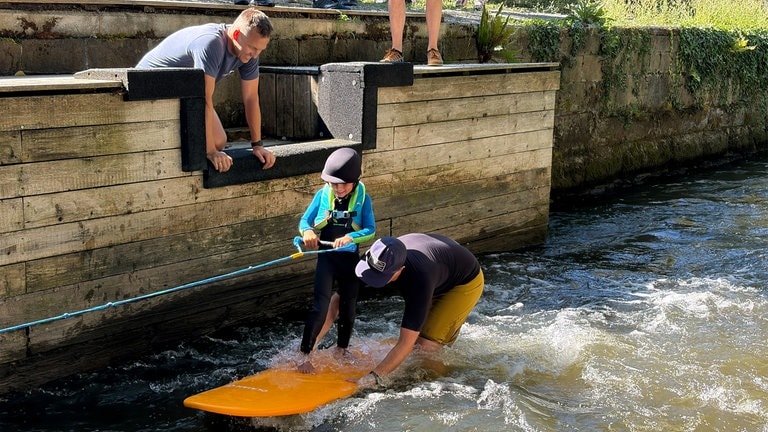 Surfwelle Pforzheim mit Kids
