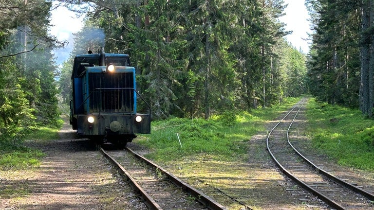 Ehemalige Militärbahn auf der Insel Naissaar