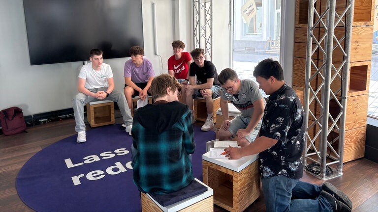 SWR PopUp Studio Kaiserslautern Newscamp für Schüler