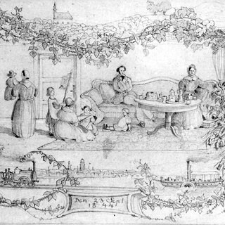 Zeichnung der Familie Mendelssohn