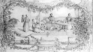 Zeichnung der Familie Mendelssohn