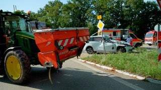 Haßloch-Schwerer Verkehrsunfall auf der B39