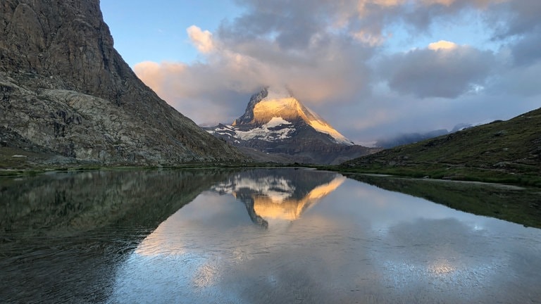 Morgenstimmung am Riffelsee.