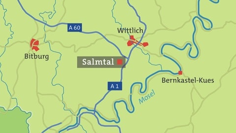 Karte Salmtal