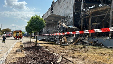 Großbrand bei Geiger Textil in Bad Säckingen