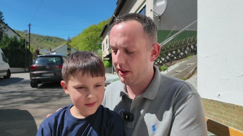 Liam und sein Vater Steve