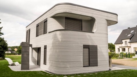 Deutschlandweit erstes Wohnhaus aus einem 3D-Drucker 