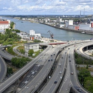 Hochstraße Nord in Ludwigshafen 