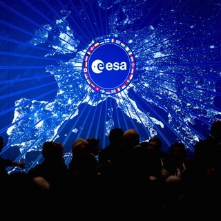 Blick in den Sitzungssaal der Esa-Ministerratstagung.