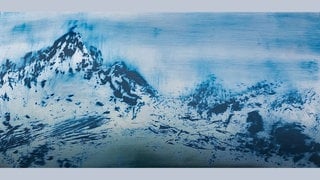 Simone Litschka, Alpen, Öl auf Alu