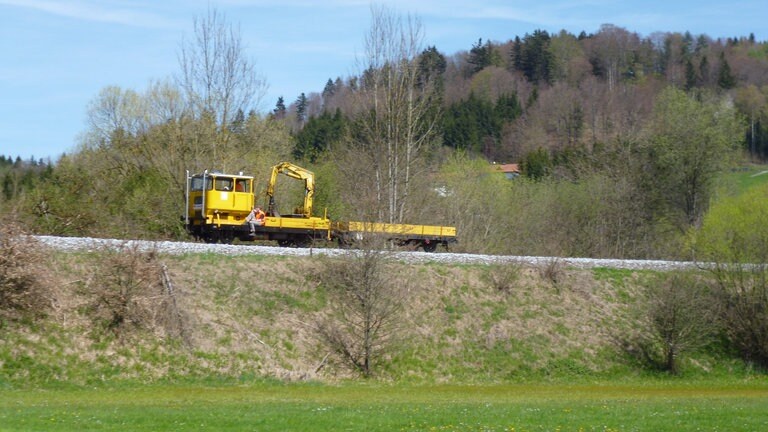 SKL Bauzug bei der Streckenkontrolle