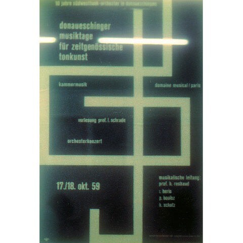 Plakatmotiv von 1959 von Hubertus Mall