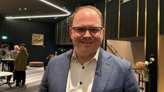 Alexander Föhr auf der CDU-Wahlparty im Hotel Atlantic in Heidelberg