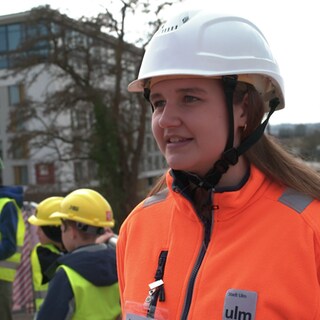 Kinderführung auf der B10-Baustelle in Ulm