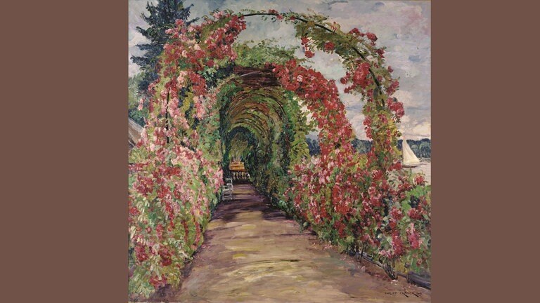 Philipp Franck, Wannseegarten (Rosenlaube im Arnholdschen Garten), 1919