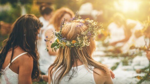 Blumenkranz für die Haare