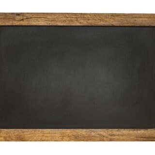 Tafel mit Holzrahmen
