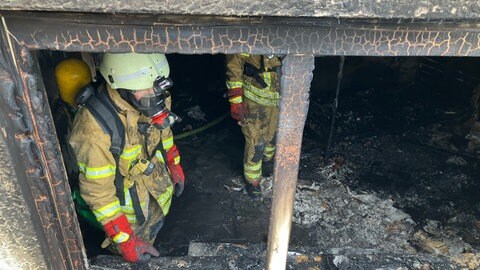 Feuer in der Heilbronner Hoover-Siedlung: Bei dem Brand entstand ein Schaden von rund 100.000 Euro. 
