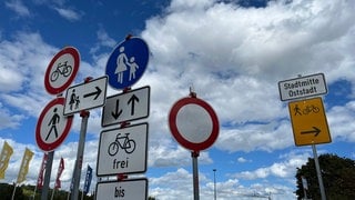 Baustellenschilder in Ulm