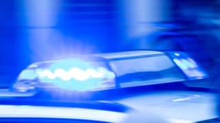 Das Blaulicht eines Polizeiwagens.