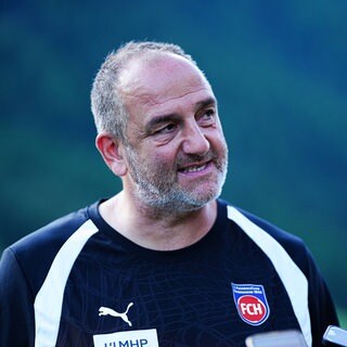 Trainer Frank Schmidt vom 1.FC Heidenheim