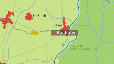 Karte von Hanhofen