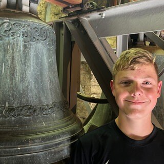 Louis aus Dettenheim-Liedolsheim ist großer Fan von Glocken