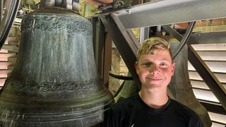 Louis aus Dettenheim-Liedolsheim ist großer Fan von Glocken