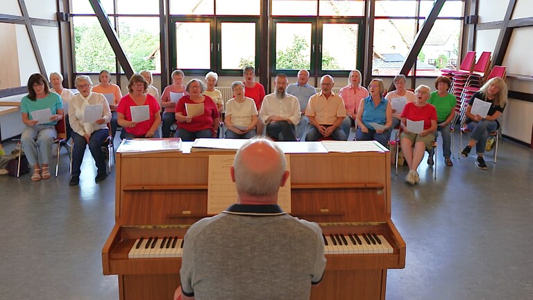 Projekt-Chor bei Probe