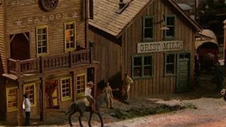 Modelleisenbahnzubehör im "Wild West"-Design