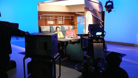 Das Eherpaar Schlafke im Studio.