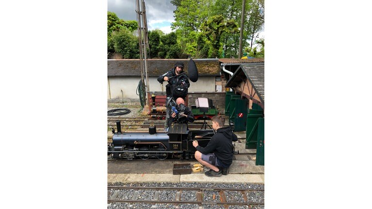 SWR Team filmt den zweitjüngsten Landenberger