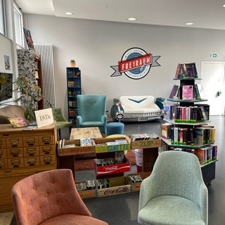 In der Stadtbibliothek Ludwigshafen gibt es unterschiedlichste Räume zum Lesen, Lernen oder einfach Chillen 