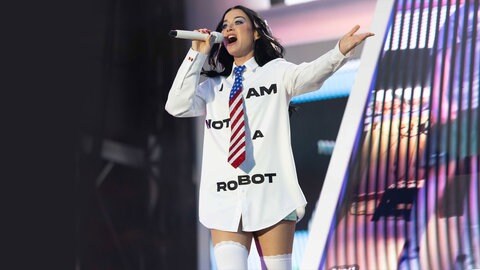 Katy Perry beim Festival am 1. Juli 2026 in England.