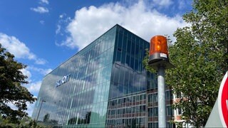 Das Werk von Schott in Mainz - dort war ein Brand ausgebrochen.