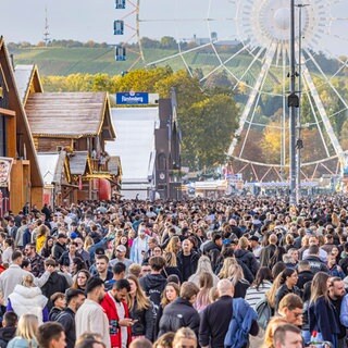 Das Stuttgarter Volksfest auf dem Cannstatter Wasen.