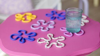 Anleitungsschritte Untersetzer aus Modelliermasse