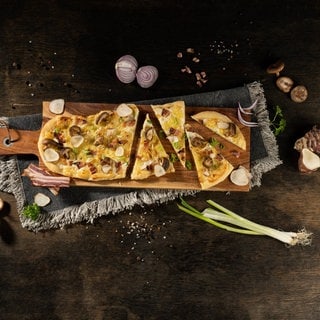 Deie mit Speck, Shitake & Topinambur