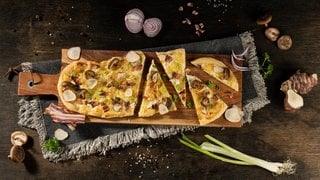 Deie mit Speck, Shitake & Topinambur