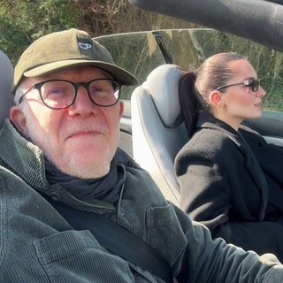 Reporter Heiko Wirtz im Cabrio