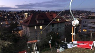 Kunstprojekt kleinster Skilift der Welt in St. Gallen