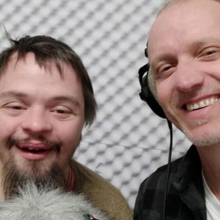 Sascha Wundes mit dem Schauspieler Laurenz Wältken