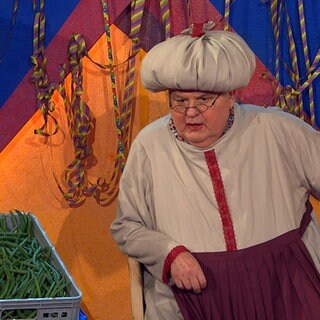 Heinz Meller als "Fraa Bohnebeitel"