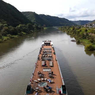 Das Flusskreuzfahrtschiff MS Alena fährt auf der Mosel.