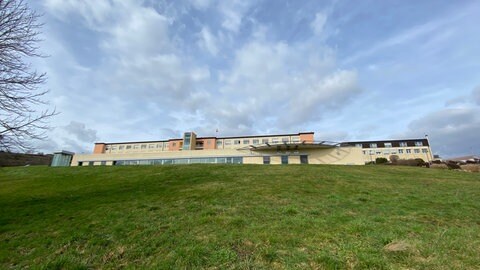 Das Kreiskrankenhaus in Grünstadt (Kreis Bad Dürkheim)