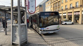 Bus der VBK am Hauptbahnhof Karlsruhe